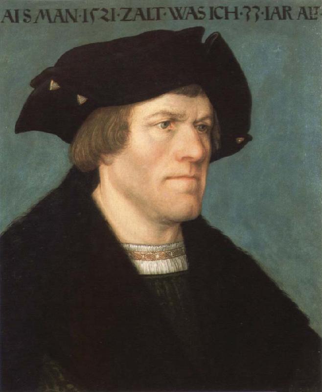 Hans Eworth portrait of beardless man oil painting picture